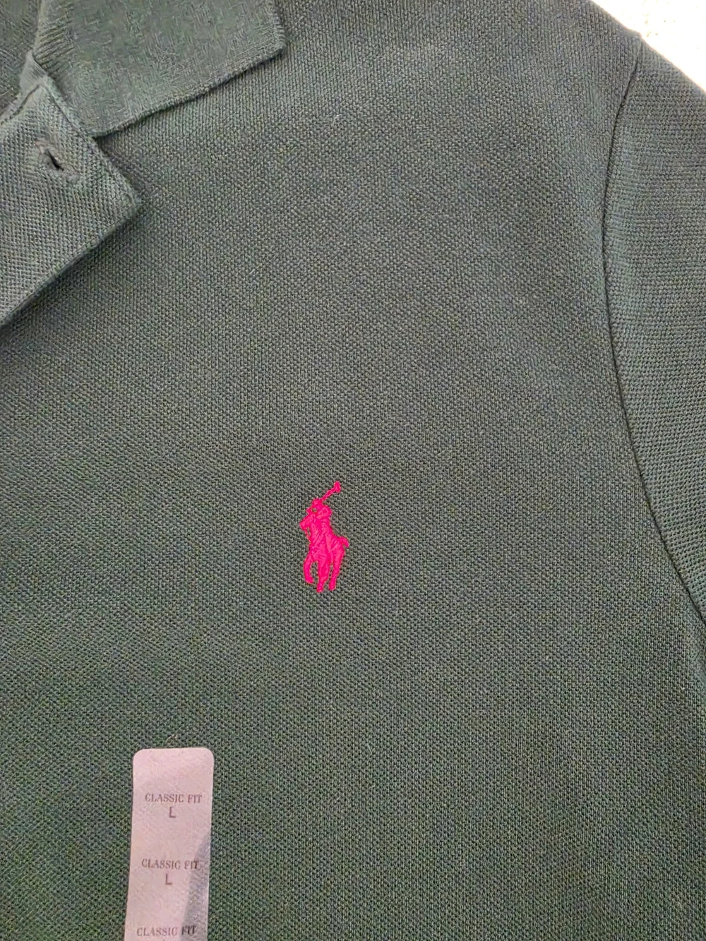 Ralph Lauren Men’s Forest Green Polo with Red Pony